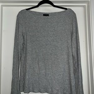 Halogen Light Gray Long Sleeve Top